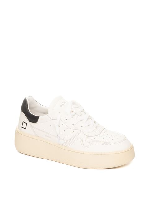 White/black step calf sneaker D.A.T.E. | STEP DCALF-WHT/BLK